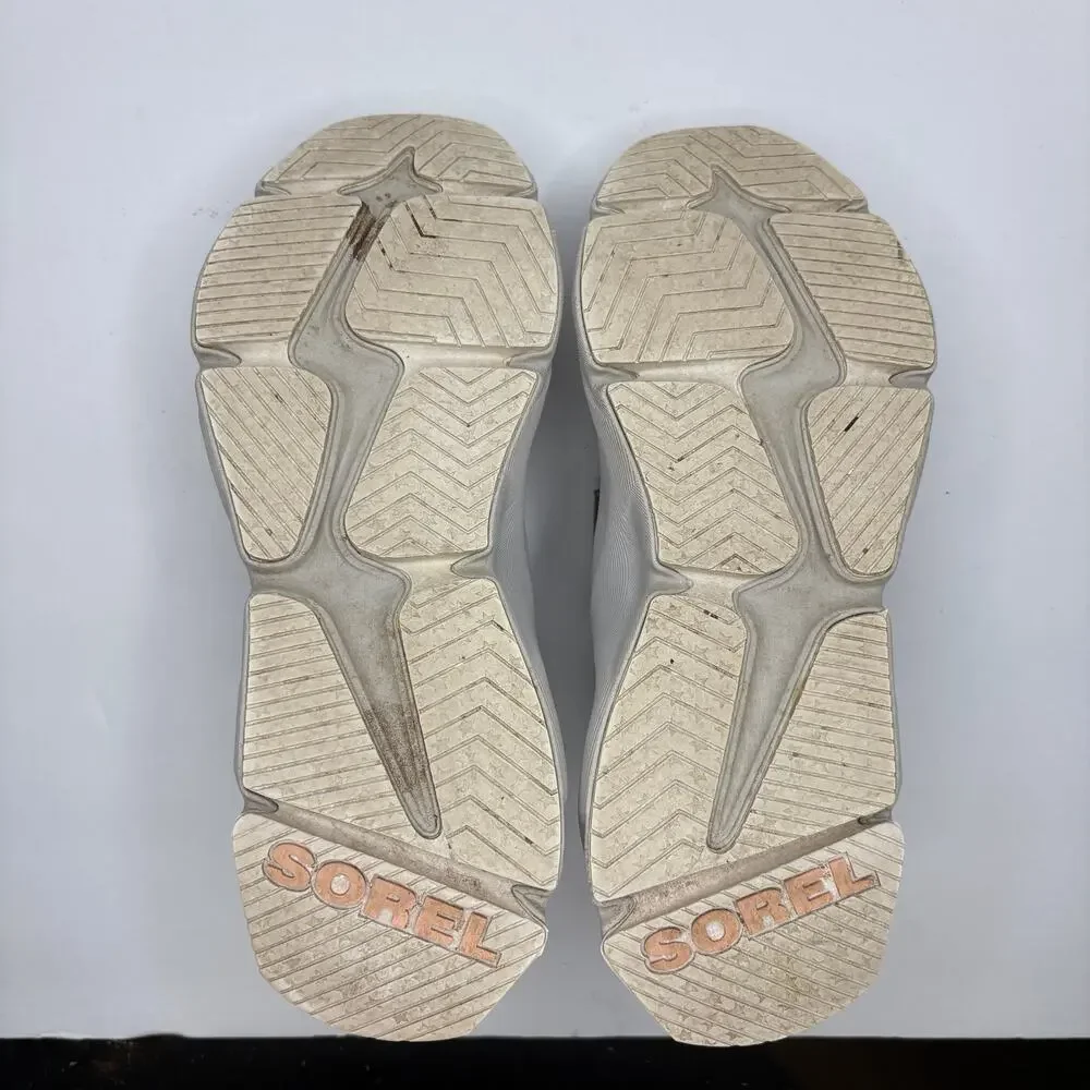 Sorel Kinetic RNEGD Gray Strap Sneaker Shoes Breathable Mesh - Women's Size 7.5